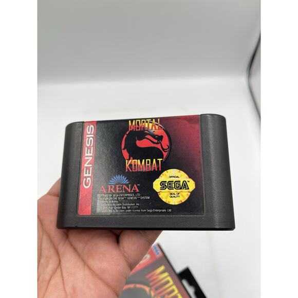 Mortal Kombat Sega Genesis,1992 Case and Cartridge Tested and Working No Manual - Picture 10 of 10